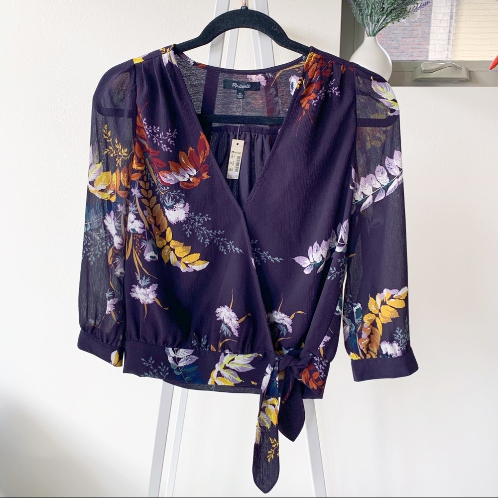 Madewell wrap top blouse